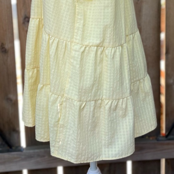 Sleeveless Tank TOPSHOP Tiered Smock Top Gingham Print Size 8 Medium - Picture 9 of 9